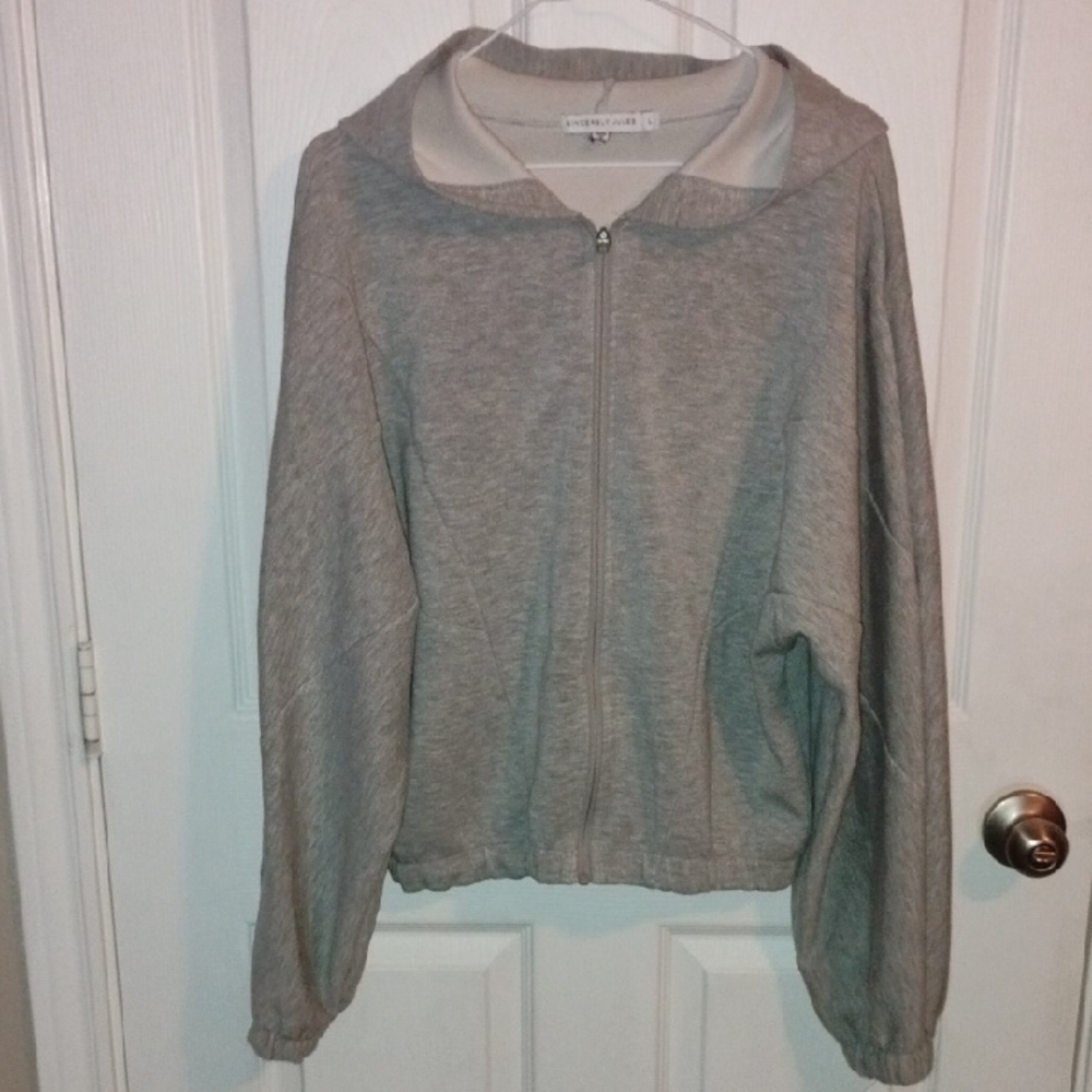 Sincerely Jules Gray Zip-Up Hoodie